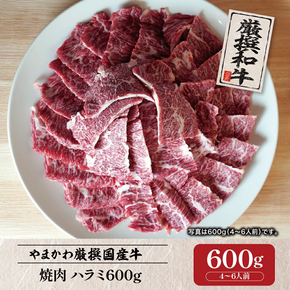 和牛】焼肉 ハラミ 600g（数量限定） （4～6人前） | 肉のやまかわ